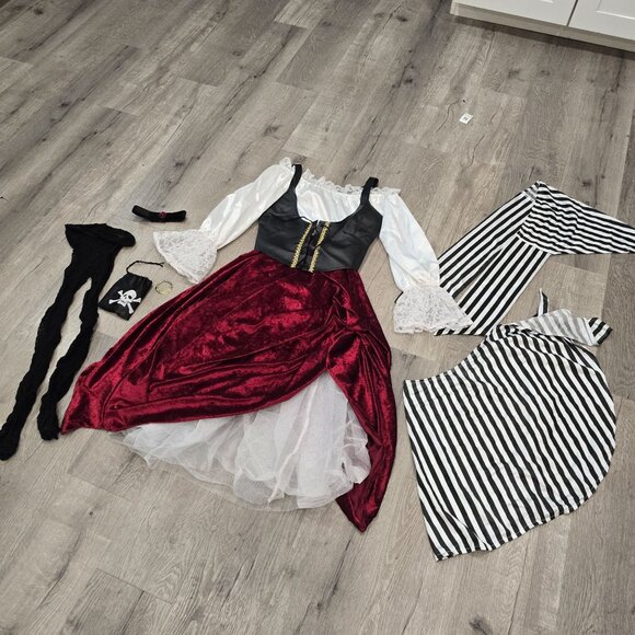 Women's InCharacter Pirate Costume Gasparilla Cosplay Disney Cruise Halloween - Picture 14 of 16